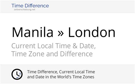manila london time difference|Manila time to United Kingdom time conversion .